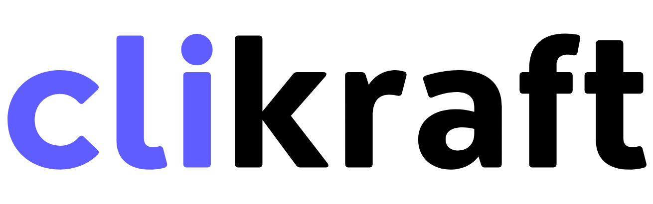 Clikraft logo dark